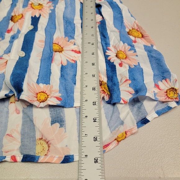 Original Use Men's Relaxed Fit Short Sleeve Button-Down Shirt Floral Design Sz S - Picture 5 of 6